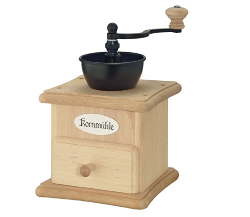 Zassenhaus 0000042009 Kornmühle Buche, Edelstahl, beige, 13 x 16,5 x 23 cm