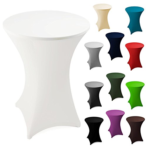 Stehtischhusse Ø 60,70,80 cm - versch. Farben - Stehtischhusse Stehtisch Bistrotisch Husse Tischhusse Stehtischhussen