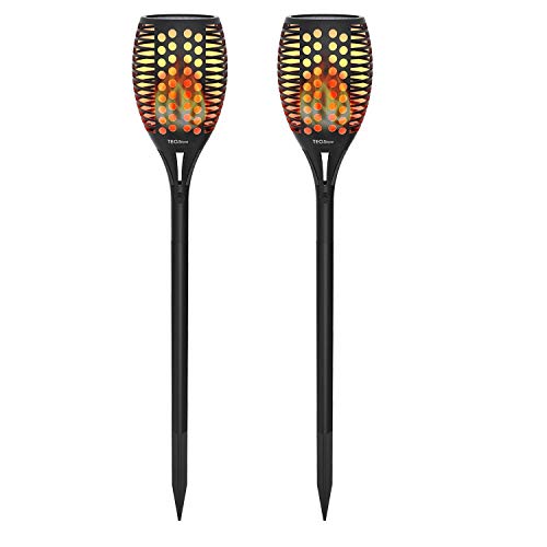 Solar LED Gartenleuchten,2 Pack,Wasserdicht,Realistische Fackel.Flammeneffekt, Geliefert werden 2 Stück Solar Leuchten.
