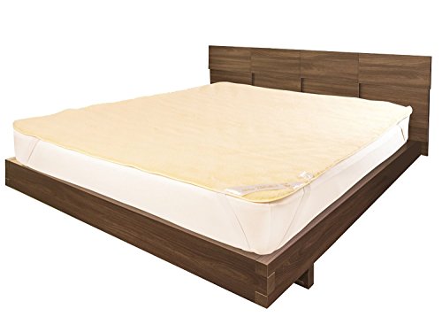 Sei Design Premium Lammflor Matratzenschoner aus echter Schurwolle. Der Matratzenschoner ist extra weich, gleicht die Unebenheiten aus und macht aus Ihrer Matratze ein Kuschelbett. Unterbett - Matratzenauflage - Matratzenschonbezug. Befestigung mit 4-Eckgummis.