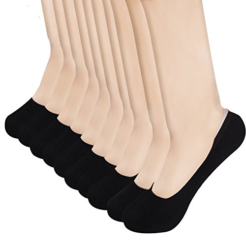 HABI 10Paar schwarz Füßlinge Baumwolle Ballerina Socken für Damen ein Pack mehre Farbe