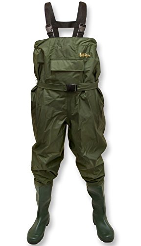 Michigan - Nylon-Wathose mit Gürtel - 100% wasserdicht - Olivgrün - 43