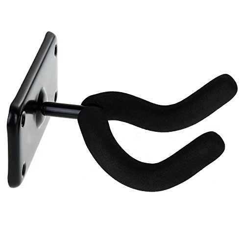 Anpro Gitarrenhalter Gitarrenständer Wand Gitarrenwandhalter aus Metallrückwand für Akustikgitarre, klassische Gitarre, E-Gitarre, Bass, Ukulele
