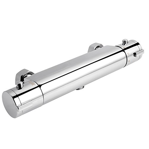 HOMFA Duscharmatur Duschthermostat Brausethermostat Mischbatterie Thermostat Dusche mit 38 °C Sicherheitstaste Wassertemperatur 20 °C - 50 °C