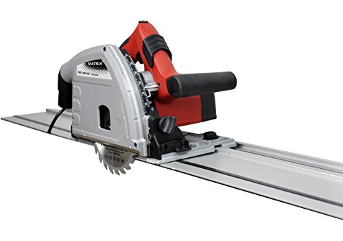 Matrix Tauchsäge, 1200 Watt, inkl. 2 Führungsschienen, Staubsauger Adapter, Sägeblatt, Sicherheitsabdeckung