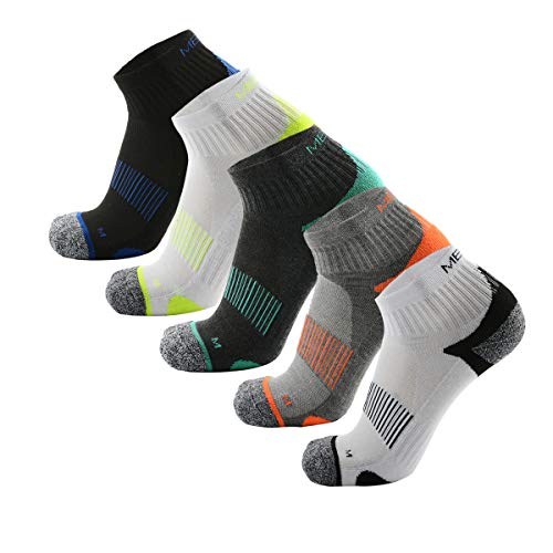 MEIKAN Low Laufsocken, Running Socken für Damen & Herren, 5 Paar Unisex Sneaker Sportsocken (Multicolor, EU44-47/(UK9-11))