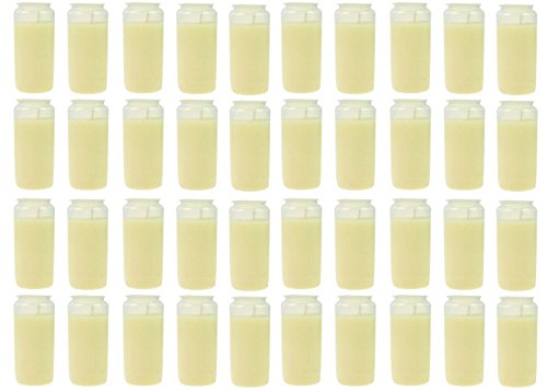 Beste Choice Premium Kompositions Grablicht Nr. 7 Weiss | Grabkerzen | Öllichter | Friedhofskerzen | Grablaterne | Kerzen Dauerbrenner (40)