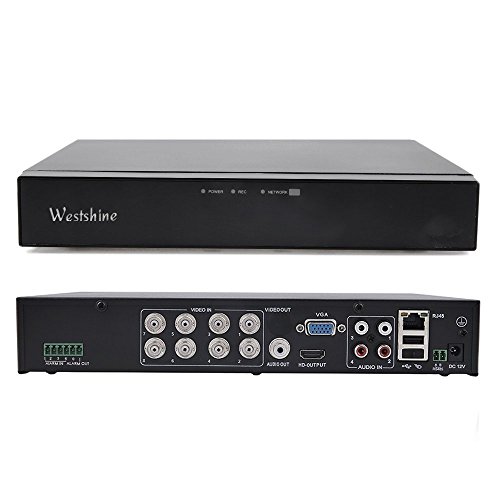 Westshine 8 Kanal 1080P Digitaler Videorekorder NVR DVR H. 264 CCTV Motion Detection E-Mail Sicherheitsalarm P2P Cloud für Sicherheit Überwachung Kamera