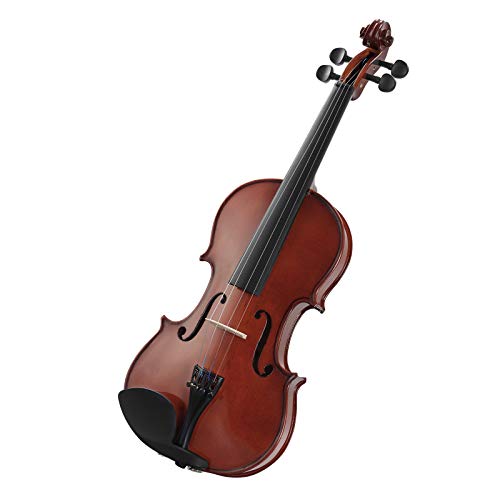 LAGRIMA Geige/Violine Größe 4/4 Violine für Einsteiger natürlichen Massivholz mit Harten Fall Kinnhalter Bogen