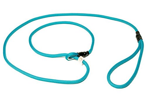 Mystique Field trial Moxonleine 6mm 130cm türkisblau mit Zugbegrenzung