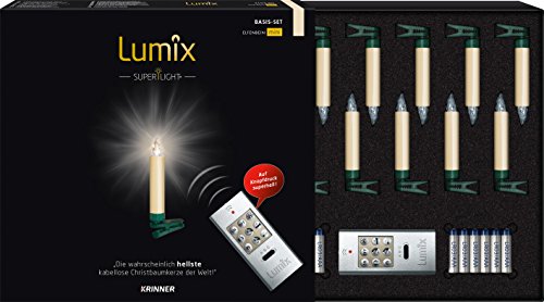 Krinner Weihnachtsbaum-Beleuchtung Innen batteriebetrieben 12 LED Warm-Weiß 75522