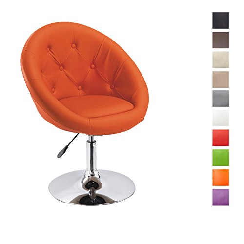 Sessel SCHWARZ höhenverstellbar Kunstleder Clubsessel Coctailsessel Loungesessel - TYP 509A