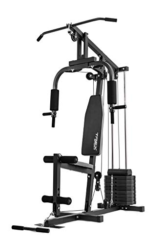 Trex Kraftstation Fitnessstation Multigym Fitnesscenter Multistation TX-044K mit Latzug, Brustpresse, Butterfly, Seilzug, Beinstrecker inkl. Gewichte 40 kg