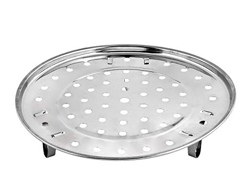 DSstyles Edelstahl Dampfgarer Dünsteinsatz (8.5 Inches) Dämpfeinsatz für Kochtöpfe Chinese Steaming Rack