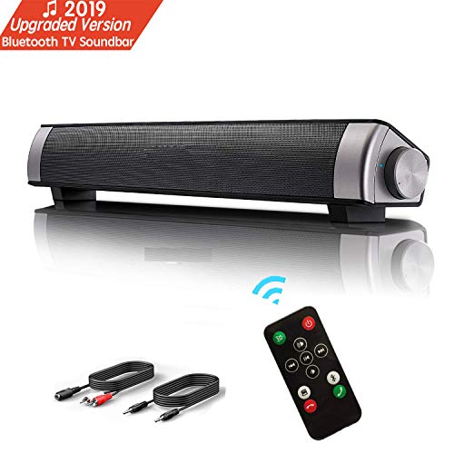 Lautsprecher, TV Sound Bar Wireless Bluetooth Soundbar tragbare Stereo Wired USB Powered Computer Lautsprecher Portable Speaker Palyer Mit Eingebautem Subwoofer Unterstützung Optisch/AUX/TF Karte/USB