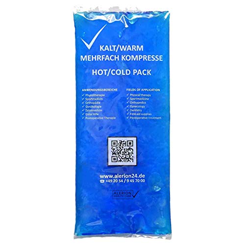 3 Stück 12 cm x 29 cm Kalt Warm Kompresse Mehrfachkompresse Wiederverwendbar Coolpack Mikrowellen geeignet Ideal für Sport und Freizeit lange Kühl dauer