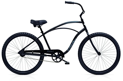 Electra Cruiser 1 Tall Herren Fahrrad 26' Schwarz Beach Cruiser Rad Retro Singlespeed, 513000