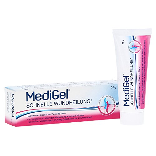 MediGel Schnelle Wundheilung, Spar-Set 2x50g hydroaktives Lipogel. Für alle Wunden im Alltag geeignet. Gut verträglich und für die ganze Familie geeignet.