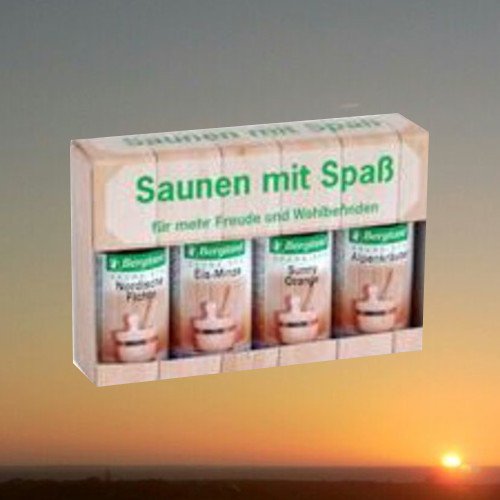 Bergland SAUNEN MIT SPASS Sauna-Aufguss-Set, 4 x 50 ml