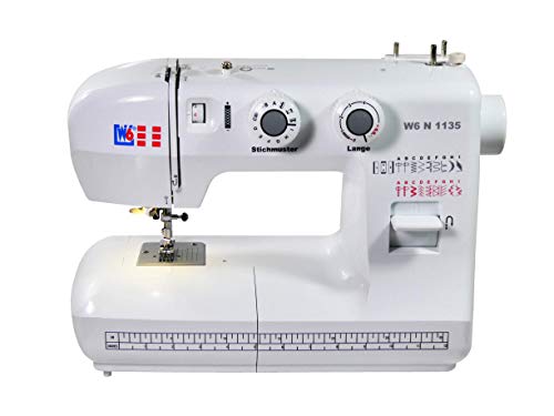 W6 WERTARBEIT W6 N 1135 Nähmaschine - Freiarm Super Nutzstich-Nähmaschine (19 Programme) - 10 Jahre Garantie
