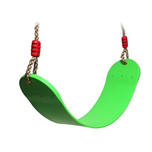 Extsud Elastischer Kinderschaukel Farbe EVA weichen Bord U-Schaukel Brettschaukel Schaukelsitz Schaukelbrett belastbar bis ca. 150Kg Spielplatz im Freien Schaukel (Grün)
