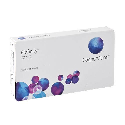 Biofinity Toric, torische Monatslinsen weich, 3 Stück / BC 8.7 mm / DIA 14.5 / CYL -0,75 / Achse 070 / -00,75 Dioptrien