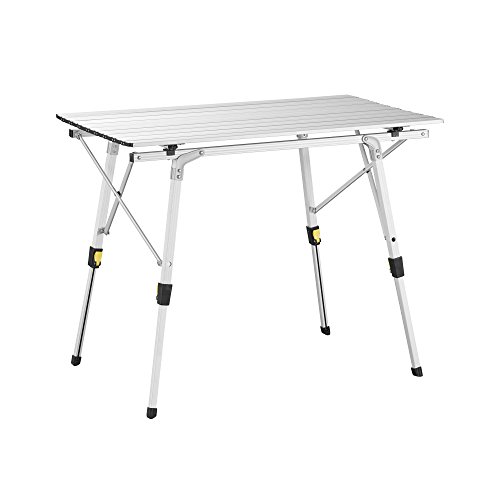 Uquip Variety M Aluminium Falttisch für 4 Personen Höhenverstellbar (89x53cm)