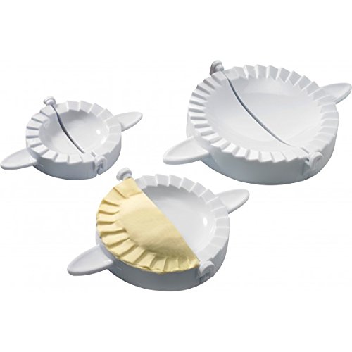 Westmark Ravioliformer-Set, 4-tlg., Ø 9,5/12/15,5 cm, Rezeptheft, Kunststoff, Weiß, 61342260