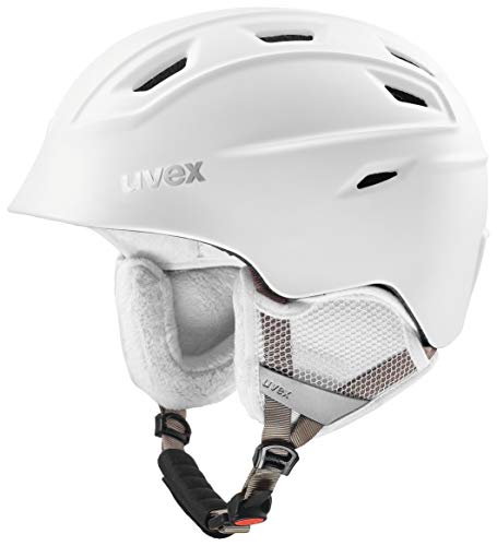 Uvex Erwachsene Fierce Skihelm, White mat, 55-59 cm
