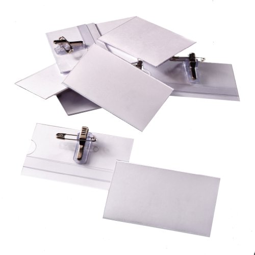 Herlitz 8770554 Namensschilder Kombiklemme 54x90 10ner Packung