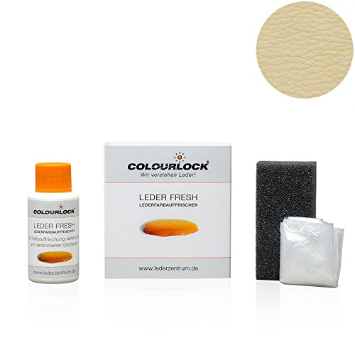 Colourlock Leder Fresh Tönung Mini 30 ml F-Standard-Farbe F012 hellbeige (Lederfarbe, Farbauffrischung), beseitigt Schrammen, Ausbleichungen und Abnutzung an Leder und Kunstleder