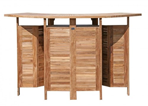 Bar Gartenbar Hausbar Poolbar in premium Teak zusammenklappbar