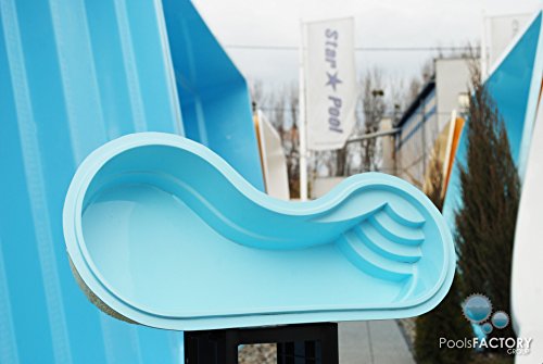 Gfk Schwimmbecken LUNA Swimming-Pool, Garten-Pool MINIATUR! GFK Pool Mini