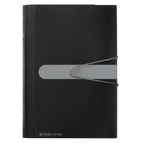 Herlitz 11208394 Fächermappe A4 PP 12 Fächer schwarz