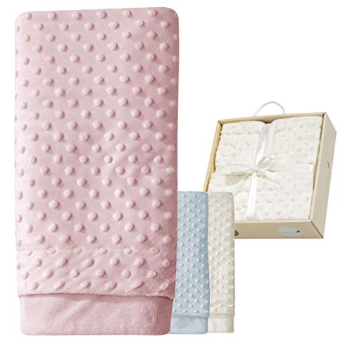 ERÖFFNUNGS-ANGEBOT   Babydecke Mädchen rosa Kuscheldecke Baby rose Erstlingsdecke Set Decke  super-weich Erstausstattung Geschenk Geburt 80x110 cm Neugeborene Spieldecke kuschelig Box