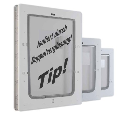 PC11L-Pro Isolierte, mittelgroße Hundeklappe mit Doppelverglasung für Holz, Metall, Kunststoff