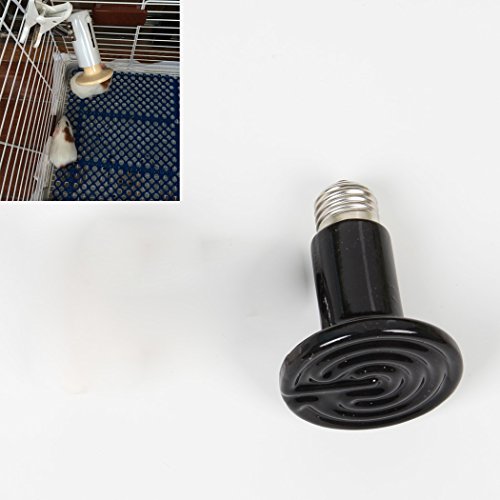 boutique1583 Keramikheizstrahler Dunkelstrahler von 25W bis 200W Schwarz Weiß Heizstrahler, 75W Schwarz