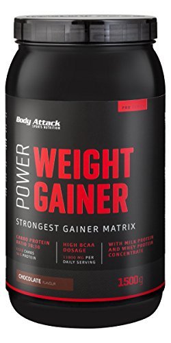 Body Attack Power Weight Gainer Chocolate, 1er Pack (1 x 1.5 kg)