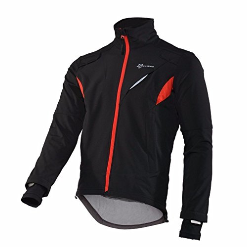 ROCKBROS Radsport Fahrradjacke Fahrrad Jacke Windjacke Winterjacke Winter Warme Jacke (2XL)