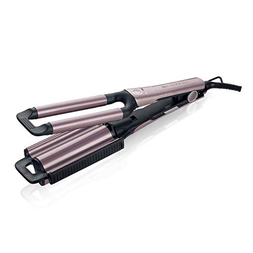 Imetec Bellissima My Pro Beach Waves GT20 100 Haarglätter für Wellen und Locken mit Natureffekt, 3 Temperatureinstellungen für die optimale Schonung des Haars, doppelter Lockenstab