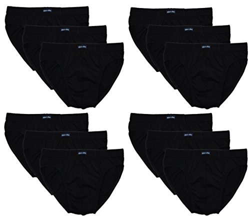 12 Herren Sport - Slips in klassischen Farbkombinationen mit & ohne Eingriff 100% Baumwolle 12er Spar Pack Slip Herrenslip Jungen Man M L XL 2XL 3XL 4XL,SET C,8/2XL