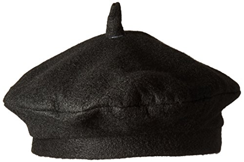 Smiffys Damen und Herren Baskenmütze, One Size, Schwarz, 26542