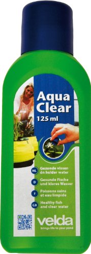 Velda 120187 Wasseraufbereiter für Mini-Teiche und Wasserornamente, Für ca. 180 l Wasser, AquaClear, 125 ml
