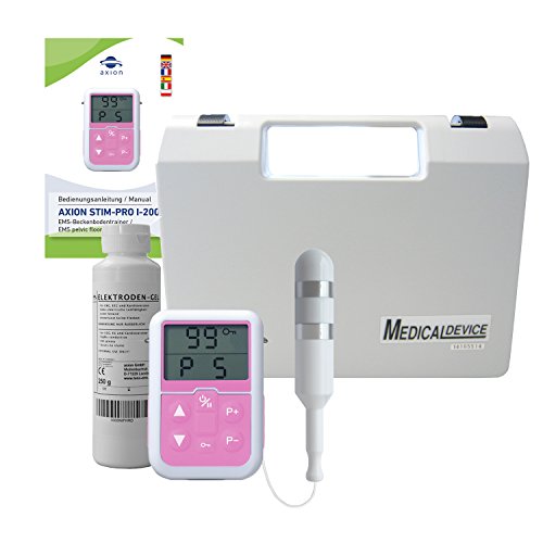 Professioneller Beckenbodentrainer inkl. Vaginalsonde & Kontaktgel - Reizstromgerät mit Sonde STIM-PRO 3 für Beckenbodentraining gegen Stress-, Drang- und Mischinkontinenz