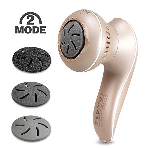 SDFZH Elektrischer Hornhautentferner wiederaufladbar,Hornhaut Entfernung Hornhauthobel Aufladbar Hornhautraspel fuß Grob Elektrisch für die füße männer Pediküre Fußpflege Alternative Bimsstein Gold