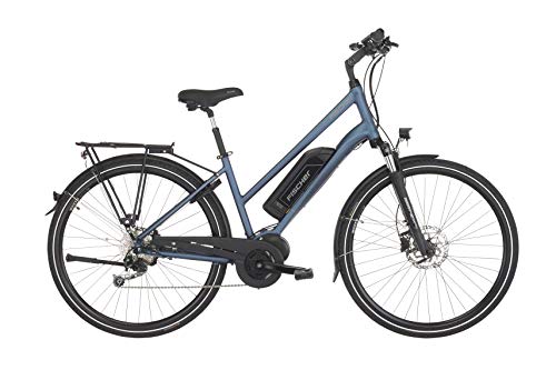 FISCHER Damen - E-Bike Trekking ETD 1820 (2019), saphirblau matt, 28', RH 44 cm, Mittelmotor 50 Nm, 48V Akku