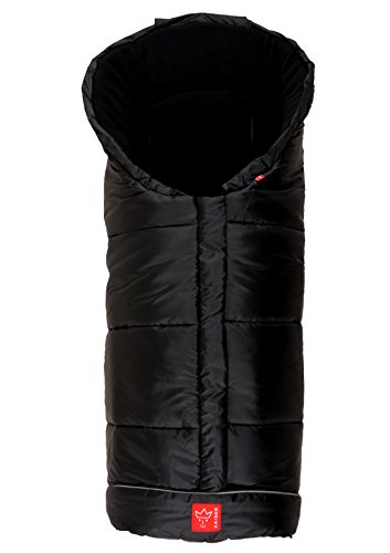Kaiser Naturfelle 6570825 - Fußsack 'Iglu Thermo Fleece', Farbe: schwarz