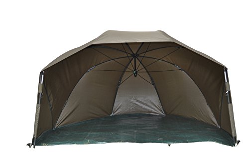 MK-Angelsport Fast Session Brolly Shelter Zelt wie Bivvy Zelt Angelzelt incl. Gummihammer