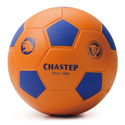 Chastep PU-Schaumstoffball Fußball Softfußball soccerball softball foam (Orange-Blau)