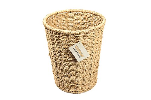Woodluv Runder Papierkorb aus Seegras